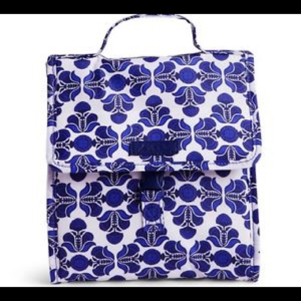Vera Bradley cobalt blue lunch sack.